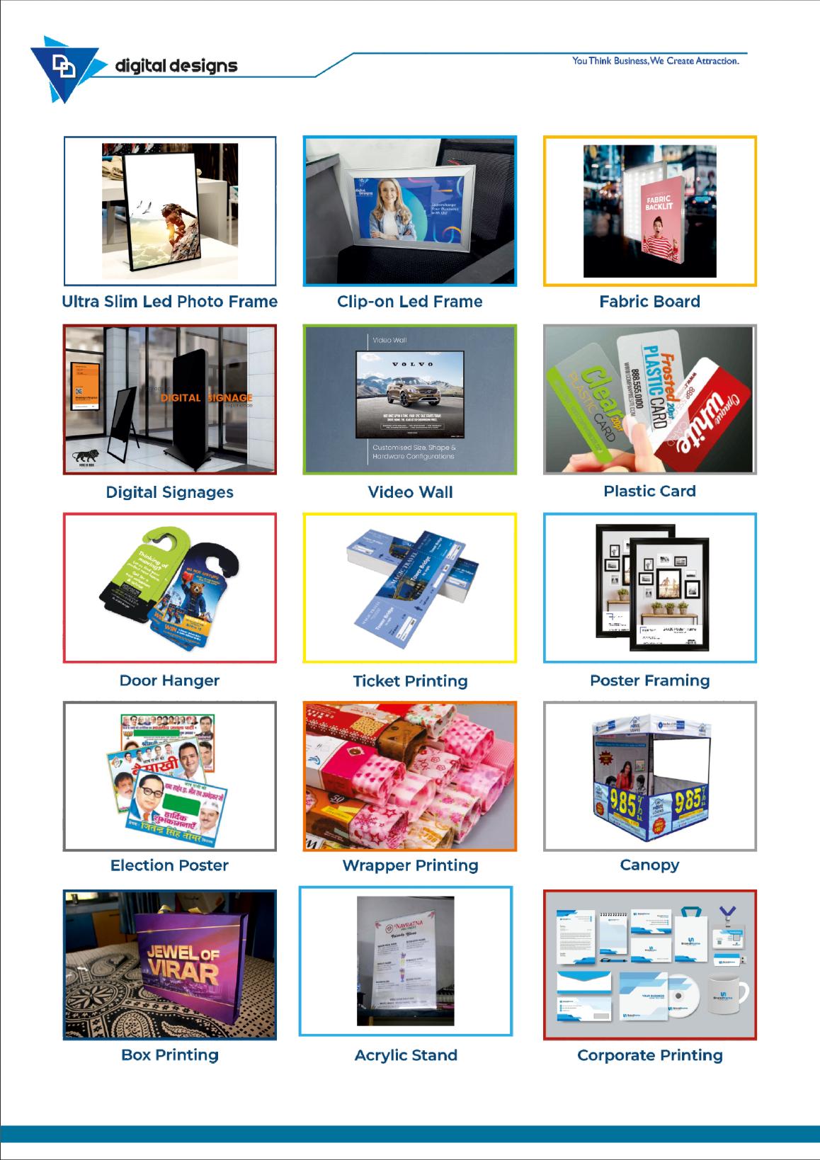 Digital Designs portfolio page 5