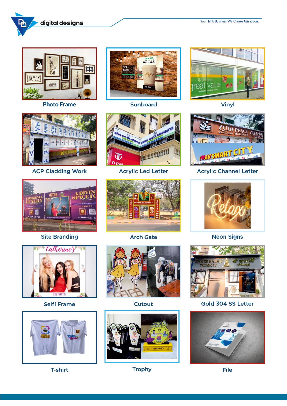 Digital Designs portfolio page 6